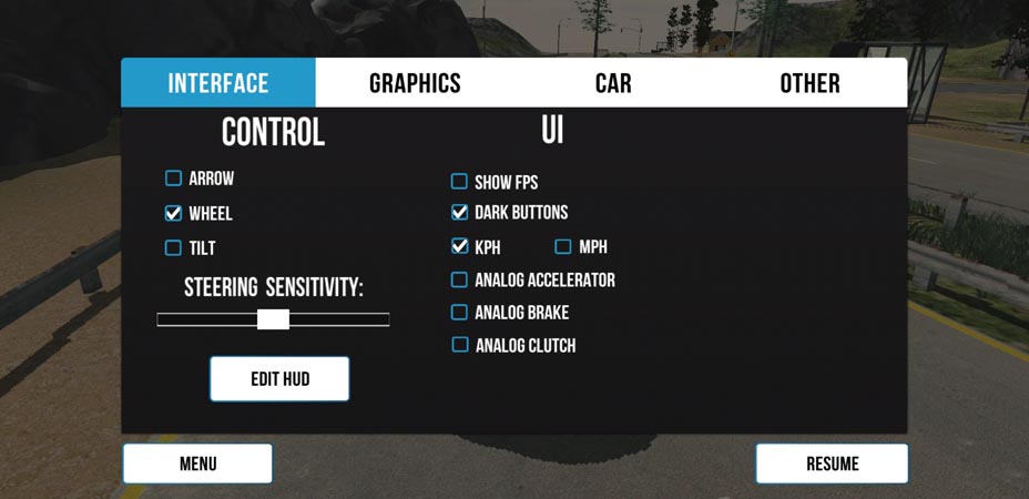 Get full control with different settings